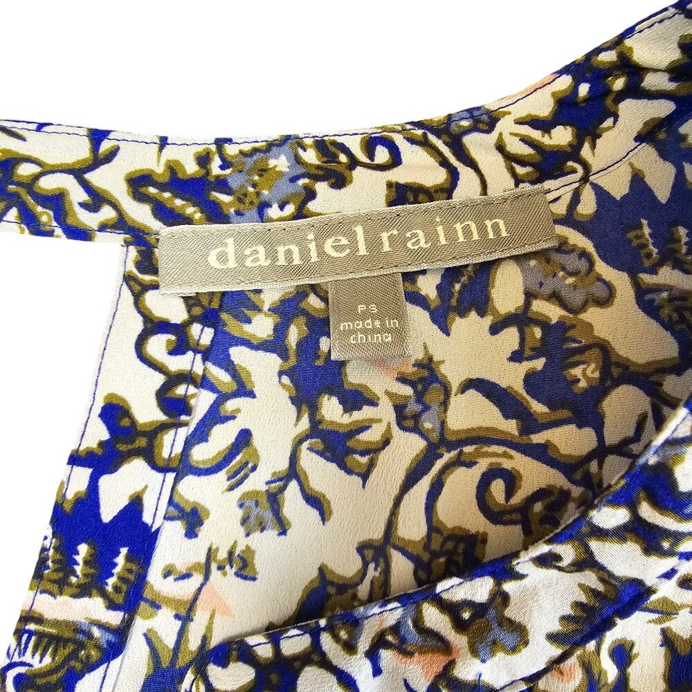 Daniel Rainn White Floral Sleeveless Blouse Size: PS Excellent Used Condition - Picture 4 of 6